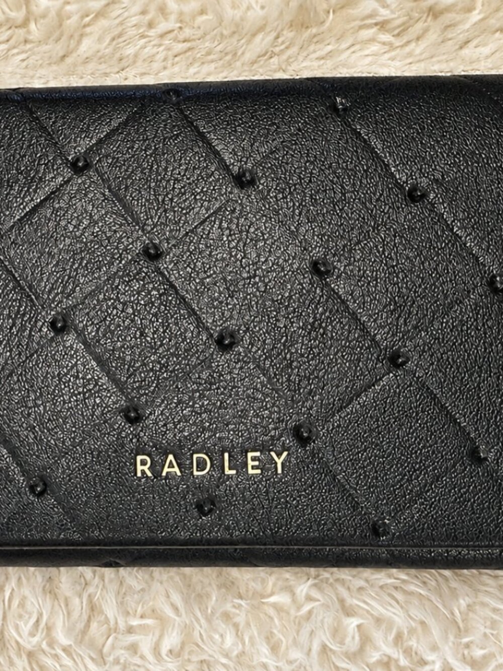 Radley London Weaver Lane Large Flapover Matinee Wallet – Black Leather